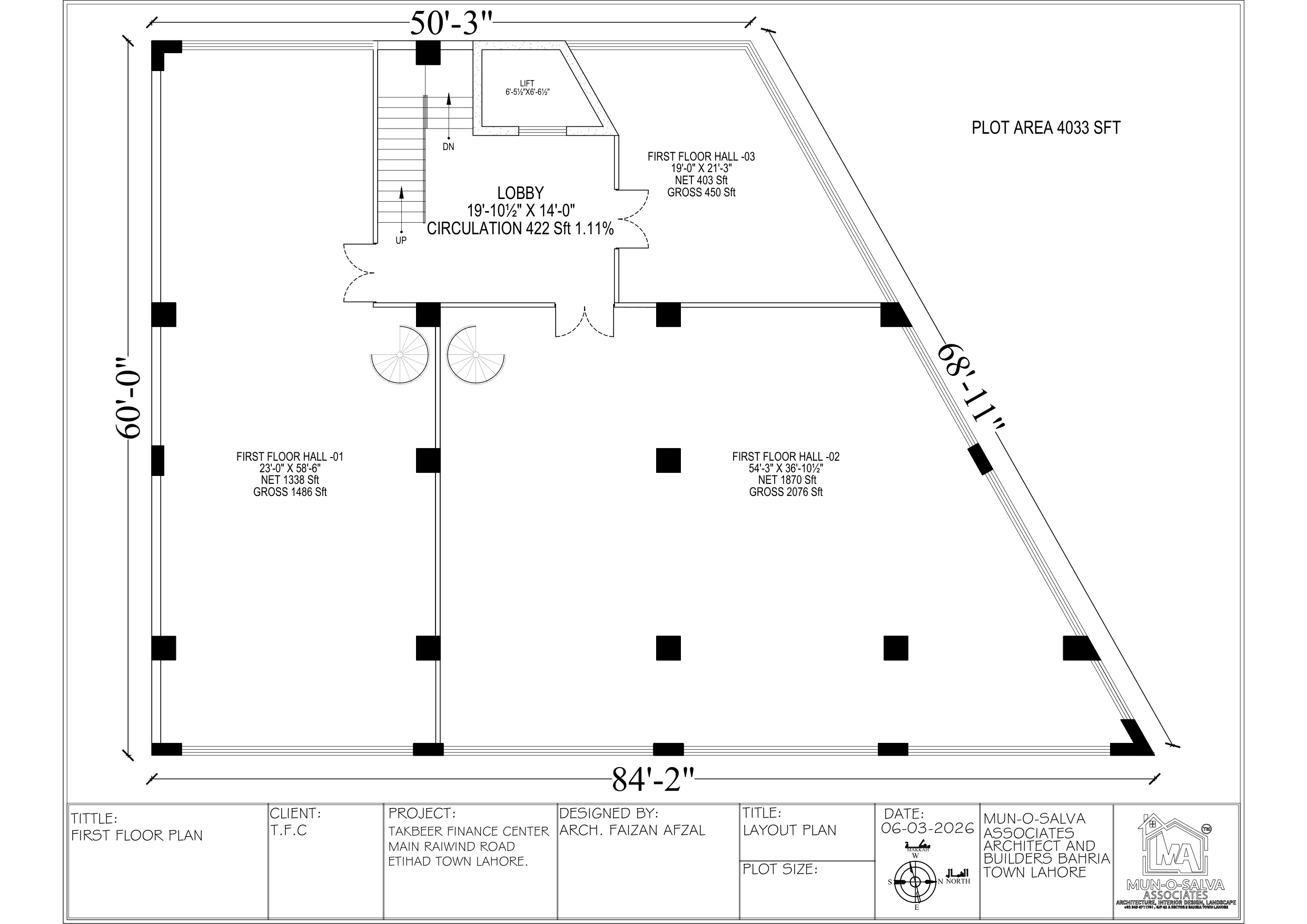 Etihad Town Phase 1 (1-C, 2-C) - First Floor Corporate Plan